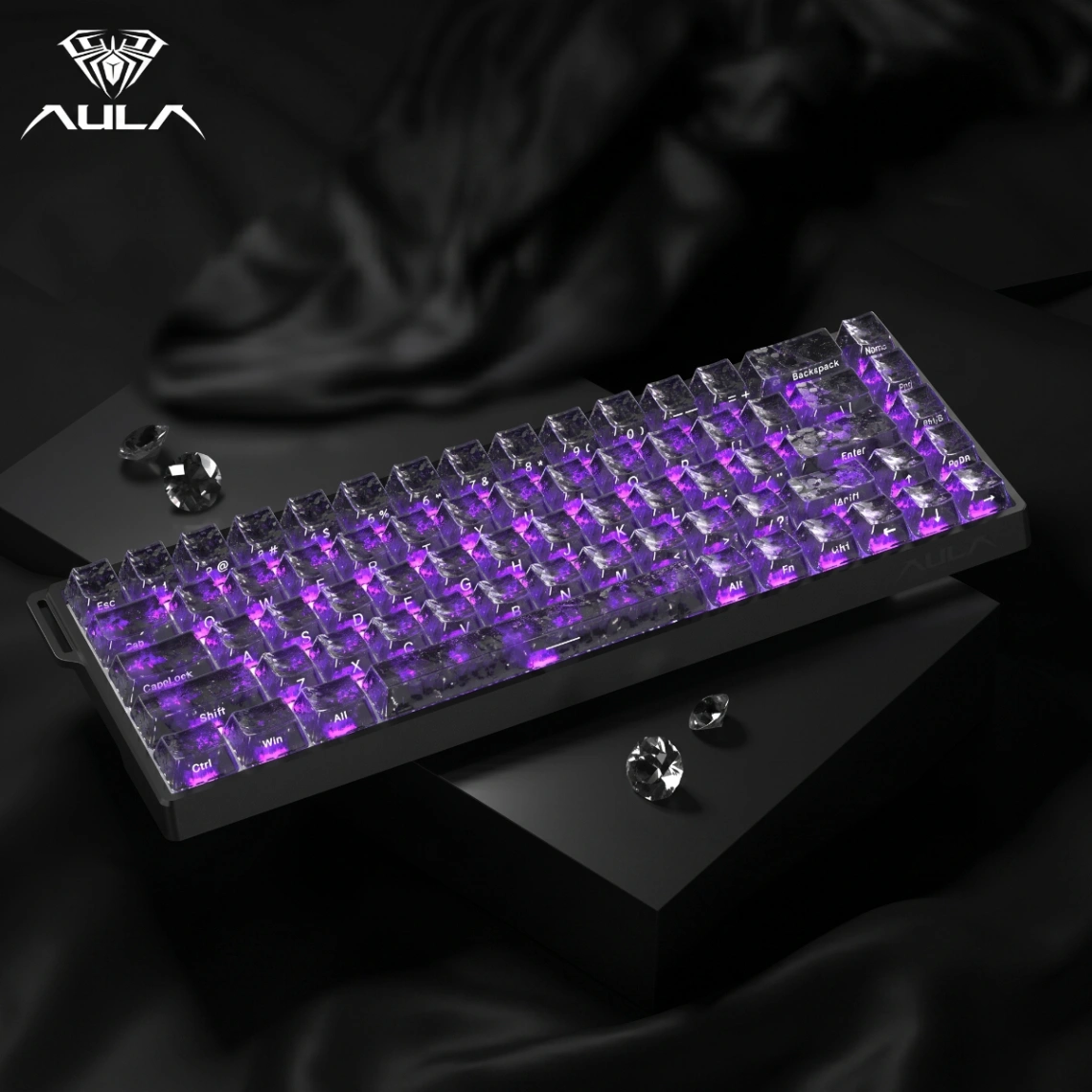 AULA WIN68 HE CRYSTAL BLACK - Image 2